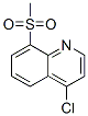 Quinoline, 4-chloro-8-(methylsulfonyl)- Structure,114935-95-4Structure