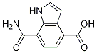 7-(Aminocarbonyl)-1h-indole-4-carboxylic acid Structure,1149384-12-2Structure