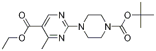 Ethyl 2-(4-(tert-butoxycarbonyl)piperazin-1-yl)-4-methylpyrimidine-5-carboxylate Structure,1150163-72-6Structure