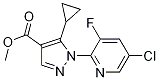 Methyl 1-(5-chloro-3-fluoropyridin-2-yl)-5-cyclopropylpyrazole-4-carboxylate Structure,1150164-42-3Structure