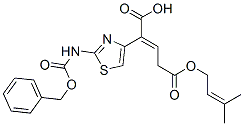 2-[2-[[(Phenylmethoxy)carbonyl]amino]-4-thiazolyl]-2-pentenedioic acid 5-(3-methyl-2-butenyl) ester Structure,115065-79-7Structure