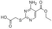 {[4-Amino-5-(ethoxycarbonyl)pyrimidin-2-yl]thio}aceticacid Structure,115102-54-0Structure