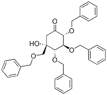 (2R,3S,4S,5S)-5-Hydroxy-2,3,4-tris(phenylmethoxy)-5-[(phenylmethoxy)methyl]-cyclohexanone Structure,115250-38-9Structure