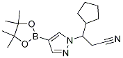 3-Cyclopentyl-3-(4-(4,4,5,5-tetramethyl-1,3,2-dioxaborolan-2-yl)-1h-pyrazol-1-yl)propanenitrile Structure,1153949-38-2Structure