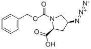 (2S,4s)-4-azido-1,2-pyrrolidinedicarboxylic acid 1-(phenylmethyl) ester Structure,1155262-85-3Structure