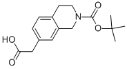 2-(2-(Tert-butoxycarbonyl)-1,2,3,4-tetrahydroisoquinolin-7-yl)acetic acid Structure,1158755-34-0Structure