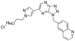 2-(4-(1-(Quinolin-6-ylmethyl)-1h-[1,2,3]triazolo[4,5-b]pyrazin-6-yl)-1h-pyrazol-1-yl)ethanolhydrochloride Structure,1159490-81-9Structure