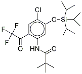 N-[2-trifluoroacetyl-4-chloro-5-(triisopropylsilyloxy)phenyl]-2,2-dimethylpropanamide Structure,1159977-61-3Structure