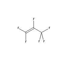 Hexafluoropropylene Structure,116-15-4Structure