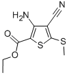 Ethyl 3-amino-4-cyano-5-(methylthio)-thiophene-2-carboxylate Structure,116170-90-2Structure