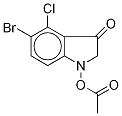 1-Acetyl-5-bromo-4-chloro-pseudoindoxyl Structure,116270-39-4Structure