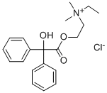 Ethyl-[2-(2-hydroxy-2,2-diphenylacetyl)oxyethyl]-dimethylazanium chloride Structure,1164-38-1Structure