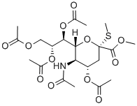 Methyl 4,7,8,9-tetra-o-acetyl-2-thio-n-acetyl-alpha-d-neuraminic acid methyl ester Structure,116450-06-7Structure