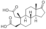 2-[7-(Carboxymethyl)-3a,6-dimethyl-3-oxo-1,2,4,5,5a,7,8,9,9a,9b-decahydrobenzo[g]inden-6-yl]acetic acid Structure,1165-38-4Structure