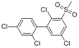 3-Methylsulfonyl-2,2,4,5-tetrachlorobiphenyl Structure,116807-52-4Structure