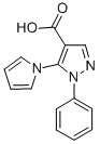 1-Phenyl-5-(1h-pyrrol-1-yl)-1h-pyrazole-4-carboxylic acid Structure,116834-08-3Structure