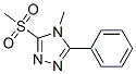 4-Methyl-3-(methylsulfonyl)-5-phenyl-4h-1,2,4-triazole Structure,116850-44-3Structure