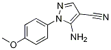 1-(4-Methoxyphenyl)-5-amino-4-pyrazolecarbonitrile Structure,116884-64-1Structure