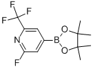 2-Fluoro-4-(4,4,5,5-tetramethyl-[1,3,2]dioxaborolan-2-yl)-6-(trifluoromethyl)pyridine Structure,1169459-44-2Structure