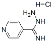 4-Pyridinecarboximidic acid, hydrazide hcl Structure,116954-73-5Structure