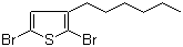 2,5-Dibromo-3-hexylthiophene Structure,116971-11-0Structure