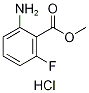 Methyl2-amino-6-fluorobenzoatehydrochloride Structure,1170167-90-4Structure