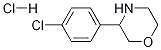 3-(4-Chlorophenyl)morpholine hydrochloride Structure,1170797-92-8Structure