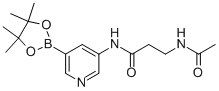 3-Acetylamino-n-[5-(4,4,5,5-tetramethyl-[1,3,2]dioxaborolan-2-yl)pyridin-3-yl]propionamide Structure,1171891-27-2Structure