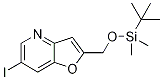 2-((Tert-butyldimethylsilyloxy)methyl)-6-iodofuro[3,2-b]pyridine Structure,1171920-30-1Structure