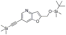 2-((Tert-butyldimethylsilyloxy)methyl)-6-((trimethylsilyl)ethynyl)furo[3,2-b]pyridine Structure,1171920-57-2Structure