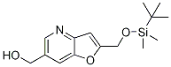 (2-((Tert-butyldimethylsilyloxy)methyl)-furo[3,2-b]pyridin-6-yl)methanol Structure,1171920-61-8Structure