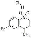 4-Amino-6-bromo-3,4-dihydro-2h-s,s-dioxo-thiochromene hydrochloride Structure,1172986-17-2Structure