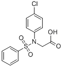 2-[4-cHloro(phenylsulfonyl)anilino]acetic acid Structure,117309-41-8Structure