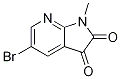 1H-pyrrolo[2,3-b]pyridine-2,3-dione,5-bromo-1-methyl- Structure,1173721-45-3Structure