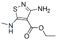 4-Isothiazolecarboxylicacid,3-amino-5-(methylamino)-,ethylester(9ci) Structure,117377-37-4Structure