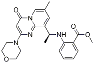 (S)-methyl 2-(1-(7-methyl-2-morpholino-4-oxo-4h-pyrido[1,2-a]pyrimidin-9-yl)ethylamino)benzoate Structure,1173900-38-3Structure