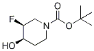 Tert-butyl (3s,4r)-3-fluoro-4-hydroxypiperidine-1-carboxylate Structure,1174020-40-6Structure