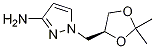 S)-1-((2,2-dimethyl-1,3-dioxolan-4-yl)methyl)-1h-pyrazol-3-amine Structure,1174231-07-2Structure