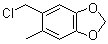 (3,4-Methylenedioxy)-6-methylbenzyl chloride Structure,117661-72-0Structure