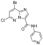 8-Bromo-6-chloro-n-(pyridin-4-yl)imidazo[1,2-b]pyridazine-3-carboxamide Structure,1177415-94-9Structure