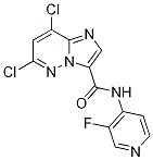 6,8-Dichloro-n-(3-fluoropyridin-4-yl)imidazo[1,2-b]pyridazine-3-carboxamide Structure,1177415-97-2Structure