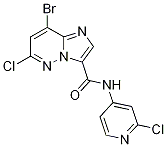 8-Bromo-6-chloro-n-(2-chloropyridin-4-yl)imidazo[1,2-b]pyridazine-3-carboxamide Structure,1177416-22-6Structure