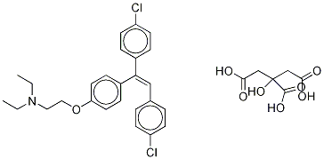 Deschloro-4,4’-dichloro clomiphene citrate Structure,117884-83-0Structure