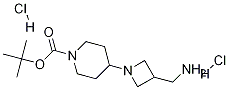 4-(3-Aminomethyl-azetidin-1-yl)-piperidine-1-carboxylic acid tert-butyl ester-2hcl Structure,1179359-68-2Structure