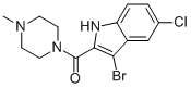 (3-Bromo-5-chloro-1h-indol-2-yl)(4-methyl-1-piperazinyl)methanone Structure,1180526-60-6Structure