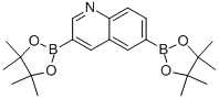 3,6-Bis(4,4,5,5-tetramethyl-1,3,2-dioxaborolan-2-yl)-quinoline Structure,1180557-71-4Structure