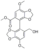 Methyl5-(hydroxymethyl)-7,7-dimethoxy-[4,4-bibenzo[d][1,3]dioxole]-5-carboxylate Structure,118159-48-1Structure