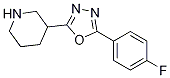 3-(5-(4-Fluorophenyl)-1,3,4-oxadiazol-2-yl)piperidine Structure,1181763-85-8Structure