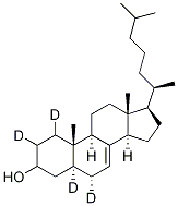 5A-cholest-7-en-3b-ol-1,2,5,6a-d4 Structure,1182005-25-9Structure