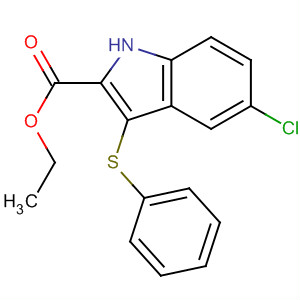 Ethyl 5-chloro-3-(phenylthio)-1h-indole-2-carboxylate Structure,118427-37-5Structure